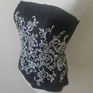 WHBM Women's Black Corset 4